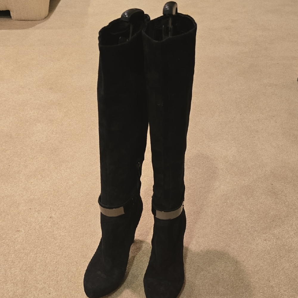 Elegant Black Sam Edelman Knee-High Women's Boots